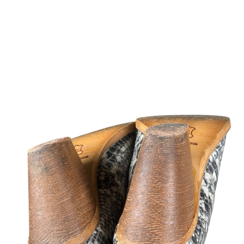 Makis Kotris Snake Leather Women's Cowboy Ankle Boots Sz‎ 39 Made in Greece - Picture 10 of 16
